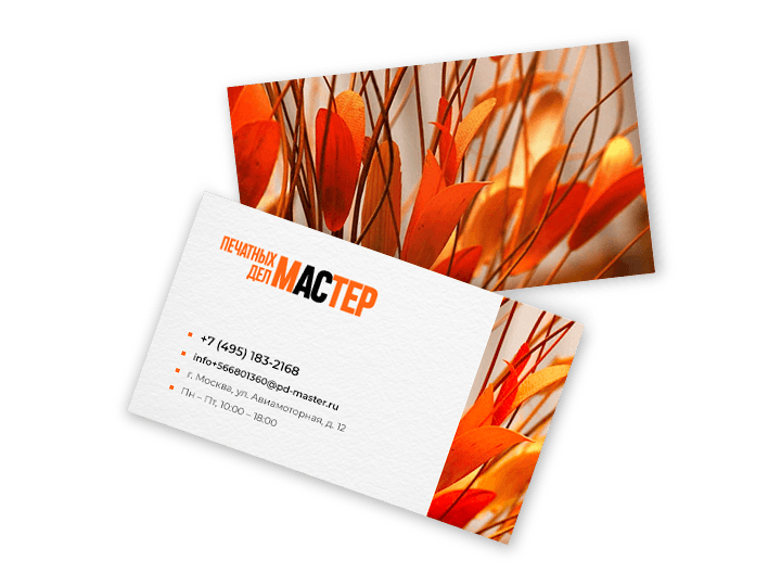 Визитки (двухсторонние)